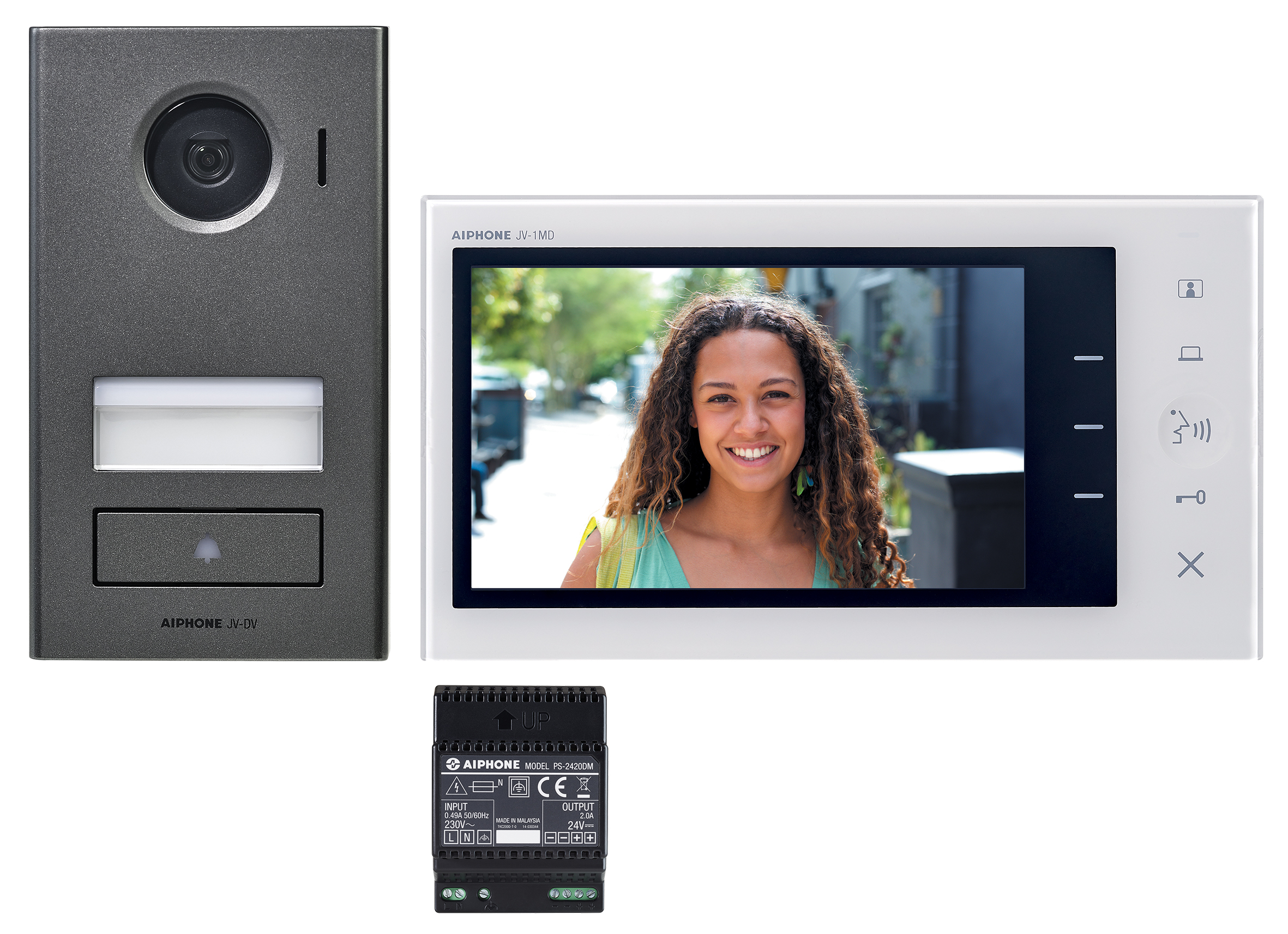 video intercom set met vandaalbestendige buitenpost